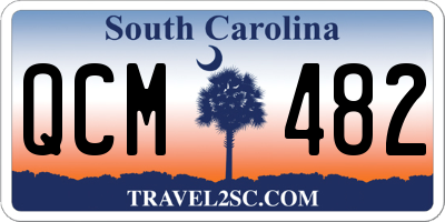 SC license plate QCM482