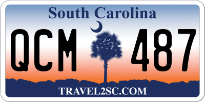 SC license plate QCM487