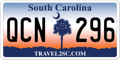 SC license plate QCN296