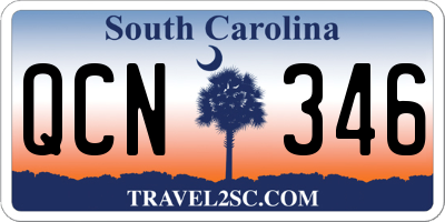 SC license plate QCN346