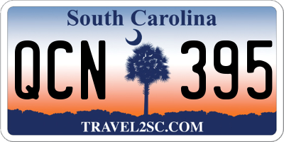SC license plate QCN395
