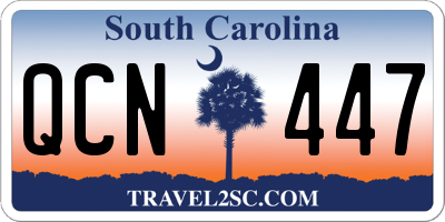 SC license plate QCN447