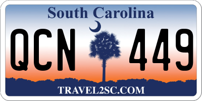 SC license plate QCN449