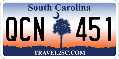 SC license plate QCN451
