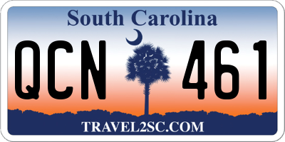 SC license plate QCN461