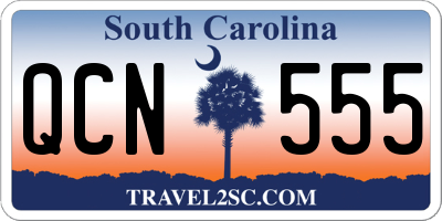 SC license plate QCN555