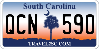 SC license plate QCN590
