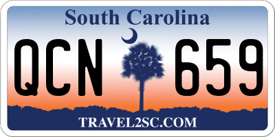 SC license plate QCN659