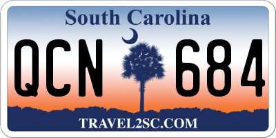 SC license plate QCN684
