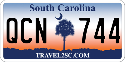 SC license plate QCN744