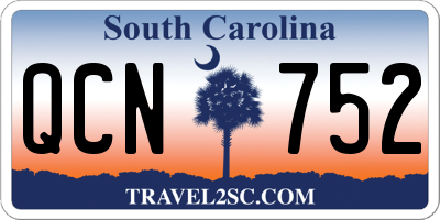 SC license plate QCN752