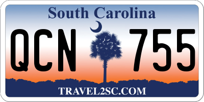 SC license plate QCN755