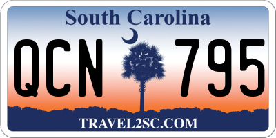 SC license plate QCN795