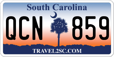 SC license plate QCN859