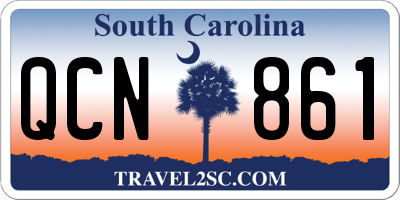 SC license plate QCN861