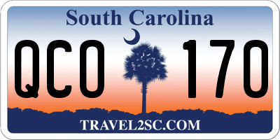 SC license plate QCO170
