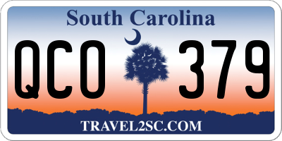 SC license plate QCO379