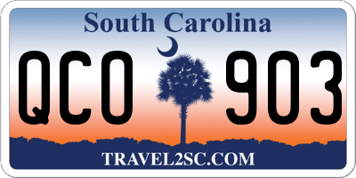 SC license plate QCO903