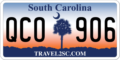 SC license plate QCO906