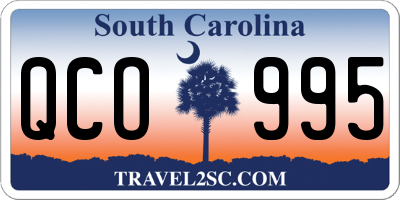 SC license plate QCO995