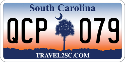 SC license plate QCP079
