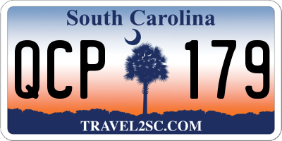 SC license plate QCP179