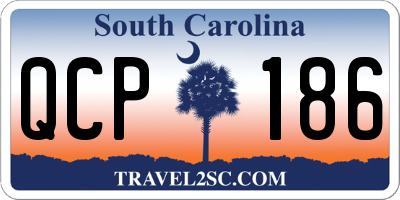 SC license plate QCP186