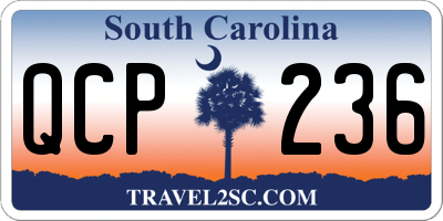 SC license plate QCP236