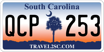 SC license plate QCP253