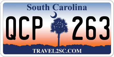 SC license plate QCP263