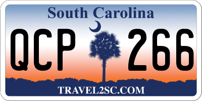 SC license plate QCP266