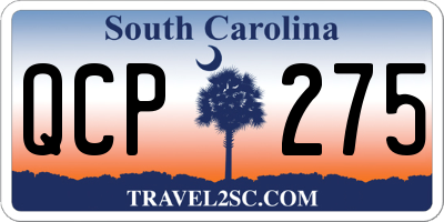 SC license plate QCP275