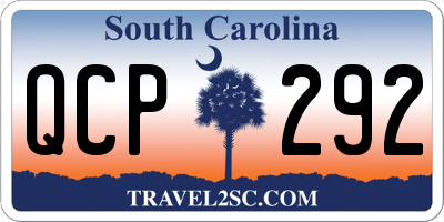 SC license plate QCP292
