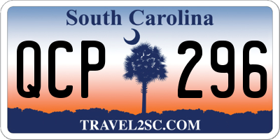 SC license plate QCP296