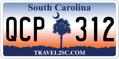 SC license plate QCP312