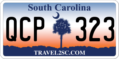 SC license plate QCP323