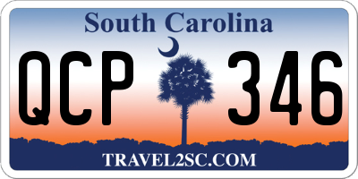 SC license plate QCP346