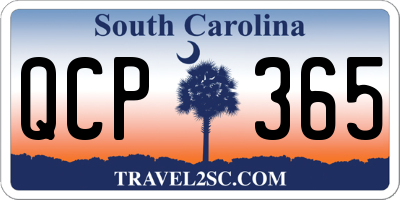 SC license plate QCP365