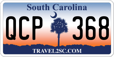 SC license plate QCP368