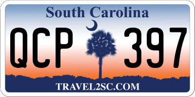 SC license plate QCP397