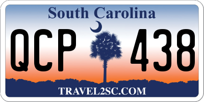 SC license plate QCP438