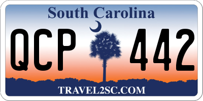 SC license plate QCP442
