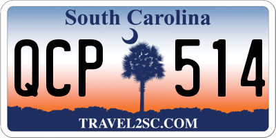 SC license plate QCP514