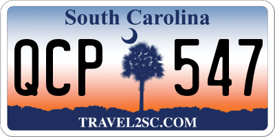 SC license plate QCP547