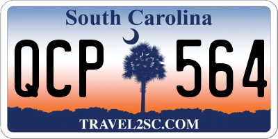 SC license plate QCP564