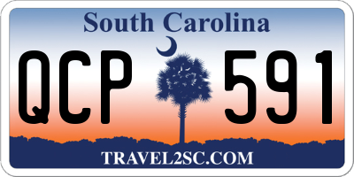 SC license plate QCP591