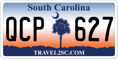 SC license plate QCP627