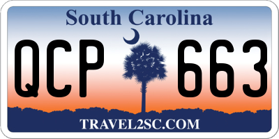 SC license plate QCP663