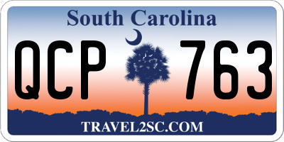 SC license plate QCP763