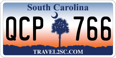 SC license plate QCP766